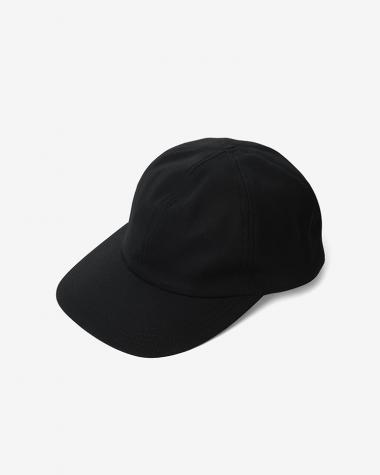  / Wooly Cotton Twill 6 Panel Cap / BLACK