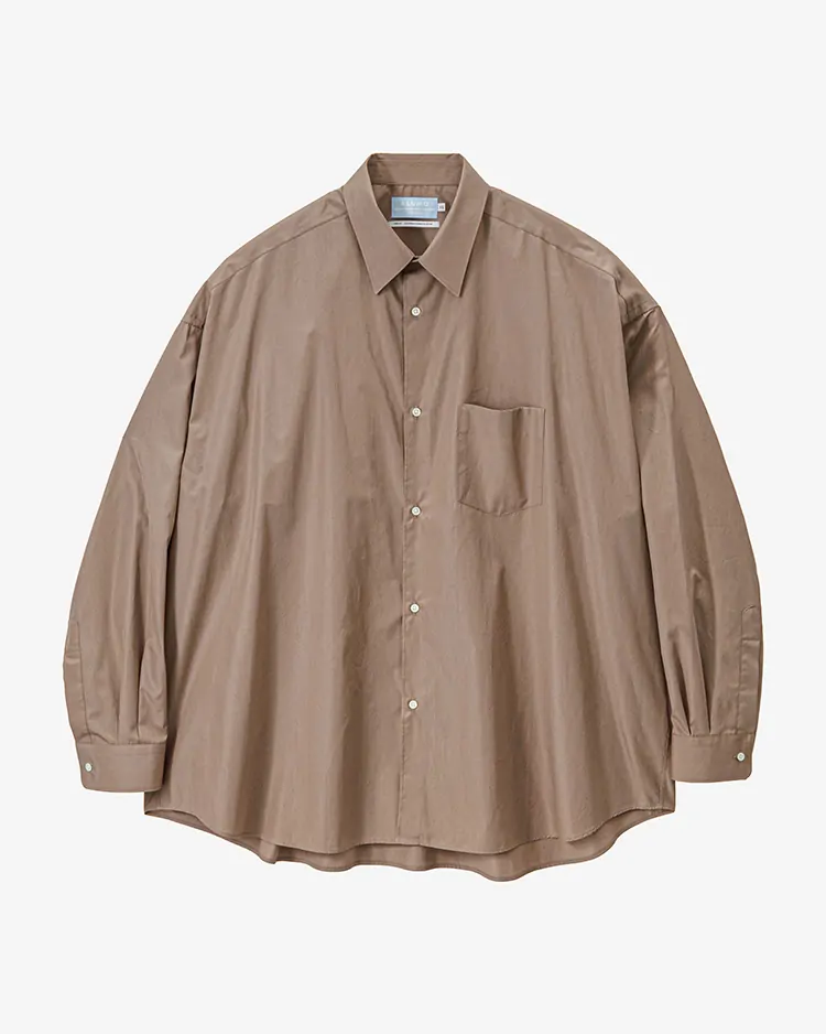 Graphpaper (MEN) / ALUMO for GP L/S Oversized Regular Collar Shirt / TAUPE