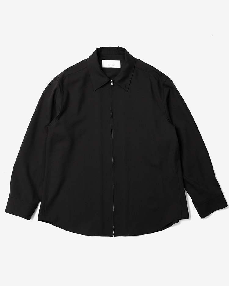 OVERCOAT / Zip-up Shirt / BLACK