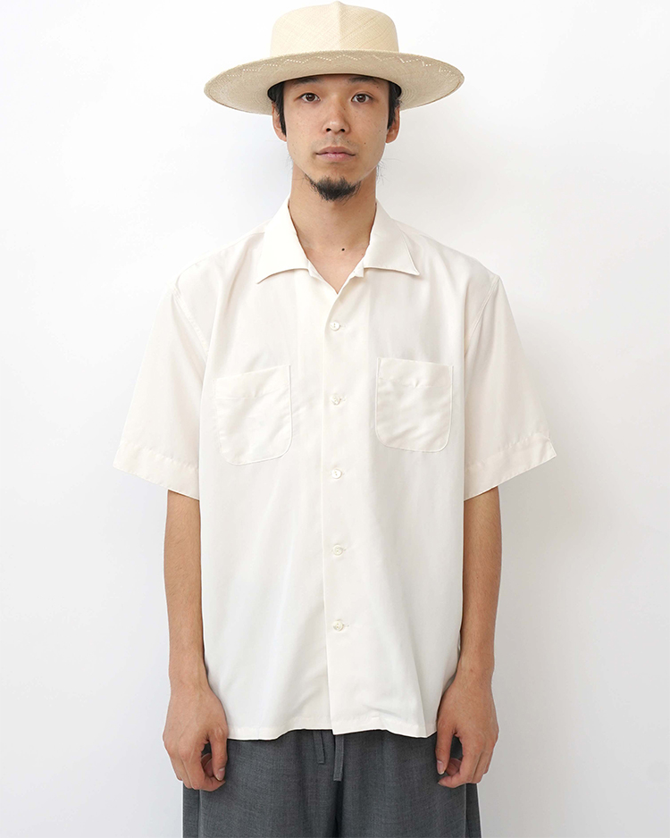 ORRS / S/S OPEN COLLER SHIRT / NATURAL