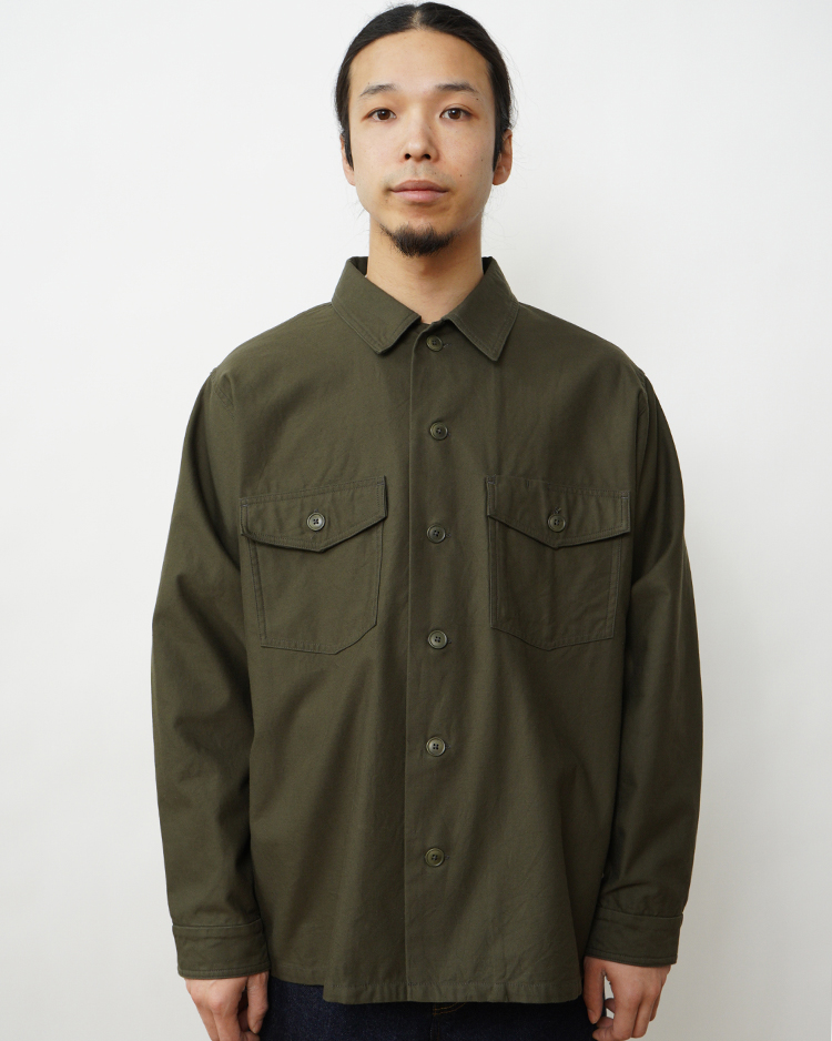 YAECA (MEN) / BAKER SHIRT / D.OLIVE