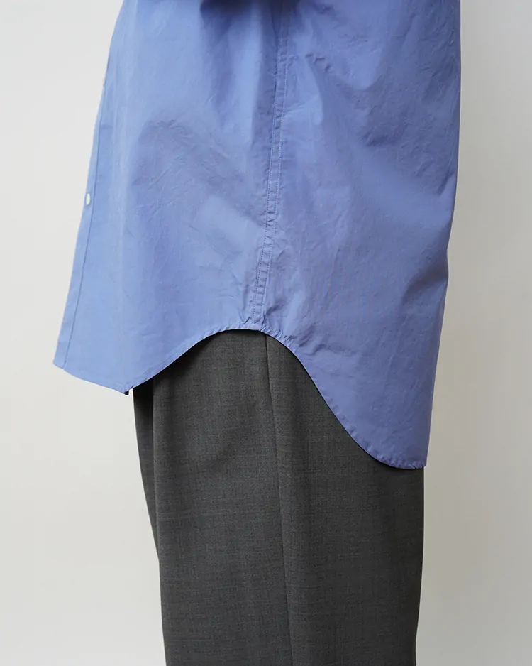 SUVIN BROAD WASHED SHIRT / SAX | ATON (MEN)(エイトン) | SHIRTS