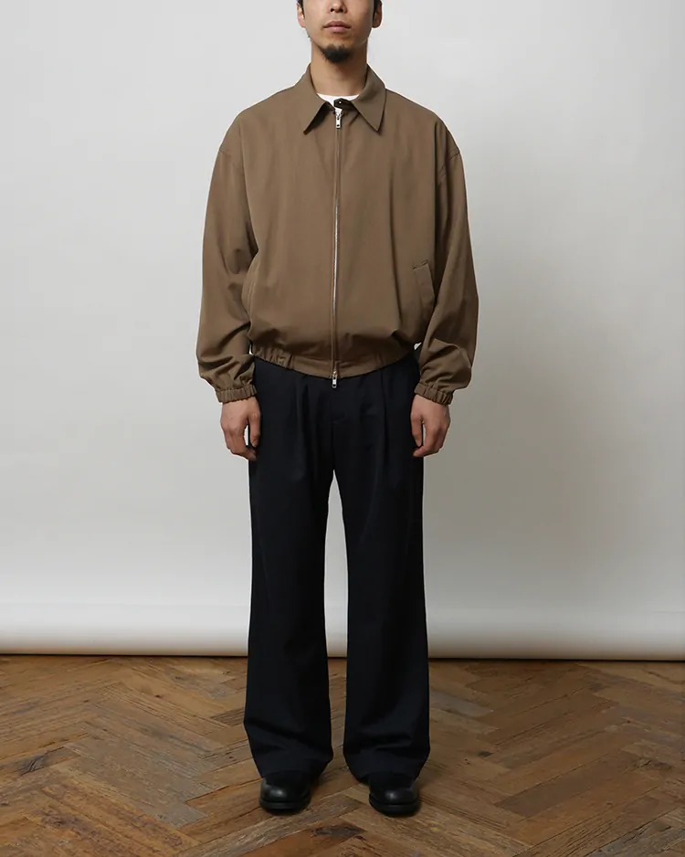 Dice&Dice / HIGH COUNT GABARDINE ZIP BLUSON / TAUPE