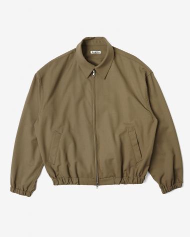  / HIGH COUNT GABARDINE ZIP BLUSON / TAUPE