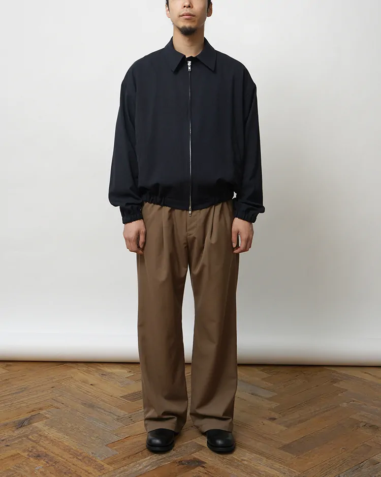 Dice&Dice / HIGH COUNT GABARDINE ZIP BLUSON / DARK NAVY