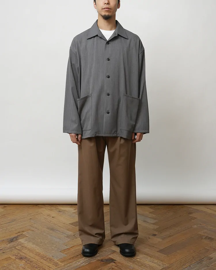 Dice&Dice /  HIGH COUNT GABARDINE SHIRT JACKET / DARK GRAY