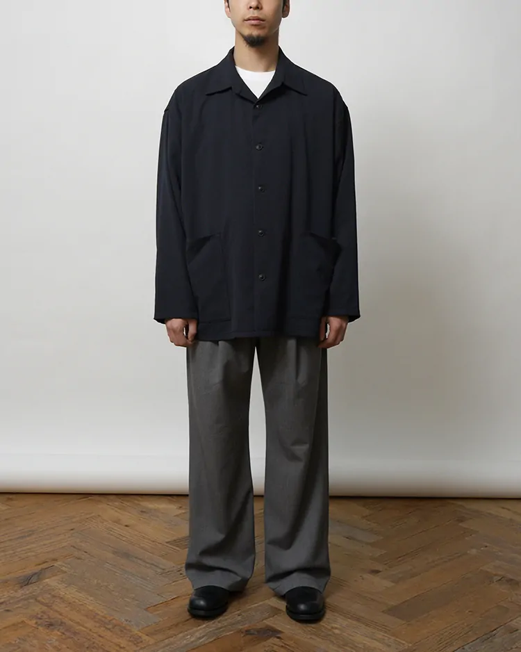 Dice&Dice /  HIGH COUNT GABARDINE SHIRT JACKET / DARK NAVY