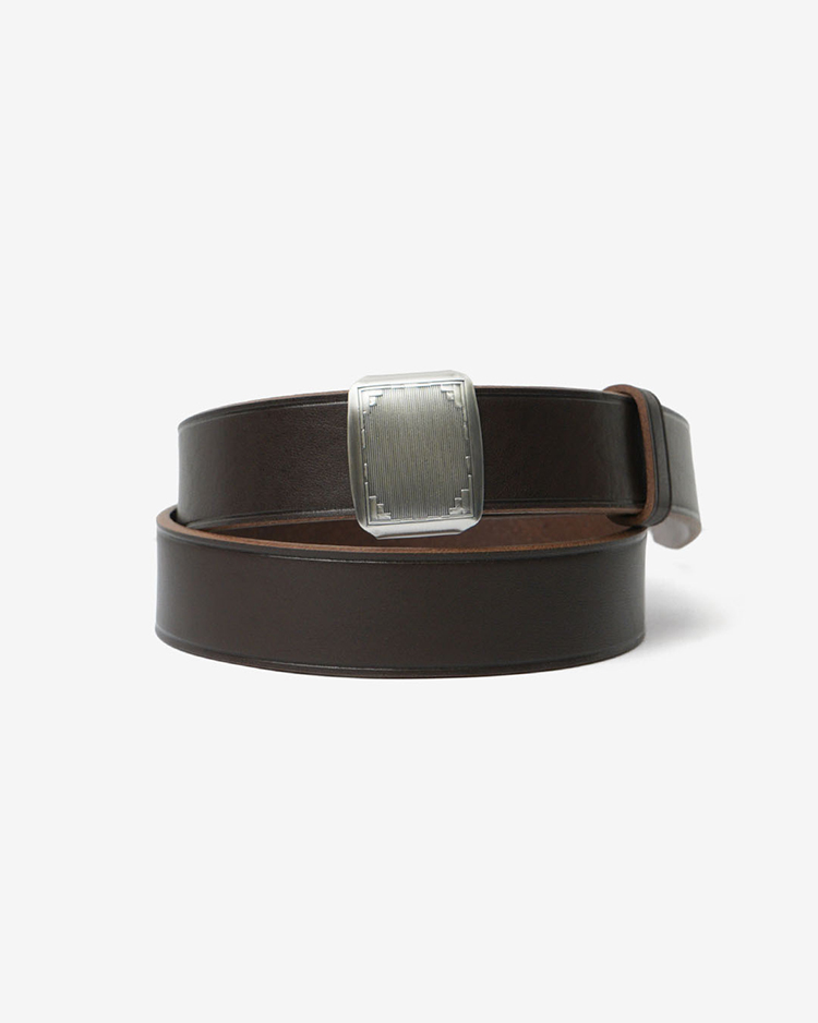PHIGVEL / HICKOK BELT / DARK BROWN × SILVER