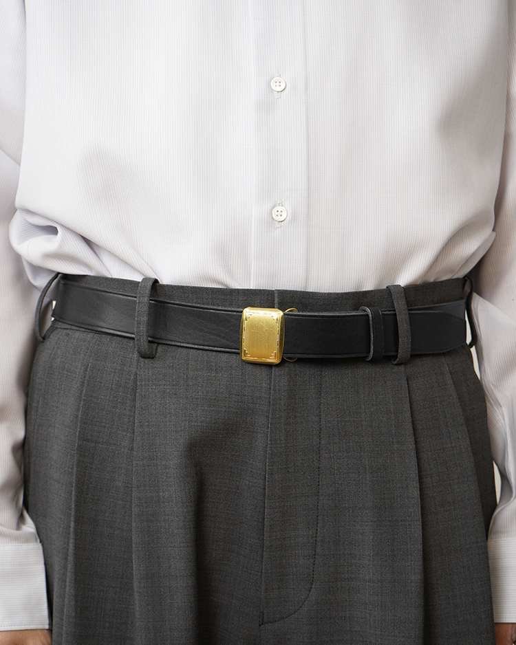 PHIGVEL / HICKOK BELT / BLACK × BRASS