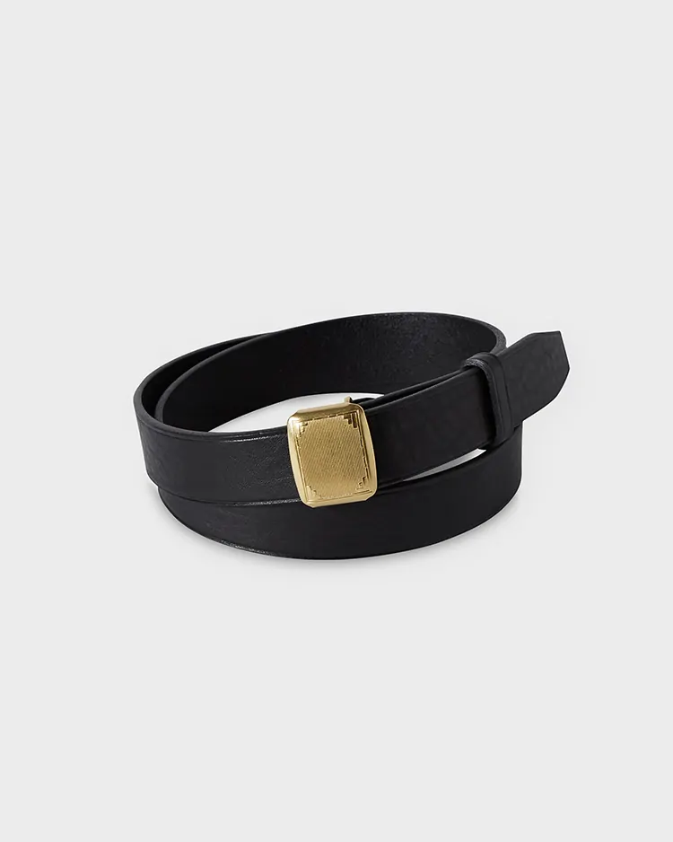 PHIGVEL / HICKOK BELT / BLACK x BRASS