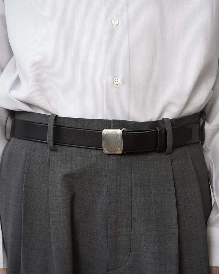 PHIGVEL / HICKOK BELT / BLACK × SILVER