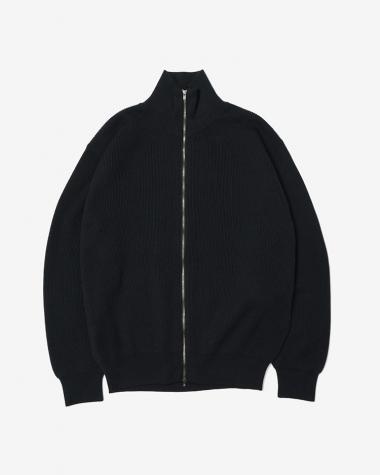BATONER (MEN) / HIGH TWIST CASH COTTON RIB DRIVERS KNIT / NAVY
