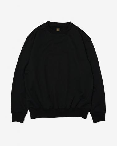  / ULTRA CREAMY INLAY CREW NECK LONG SLEEVE / BLACK
