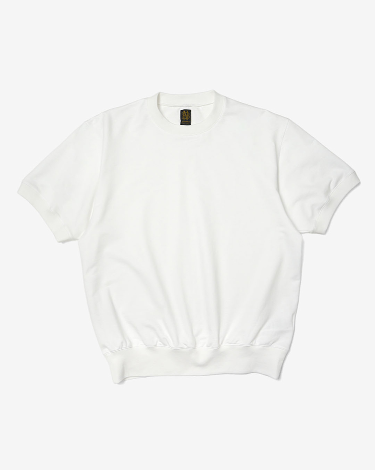 BATONER (MEN) / ULTRA CREAMY INLAY CREW NECK SHORT SLEEVE / WHITE