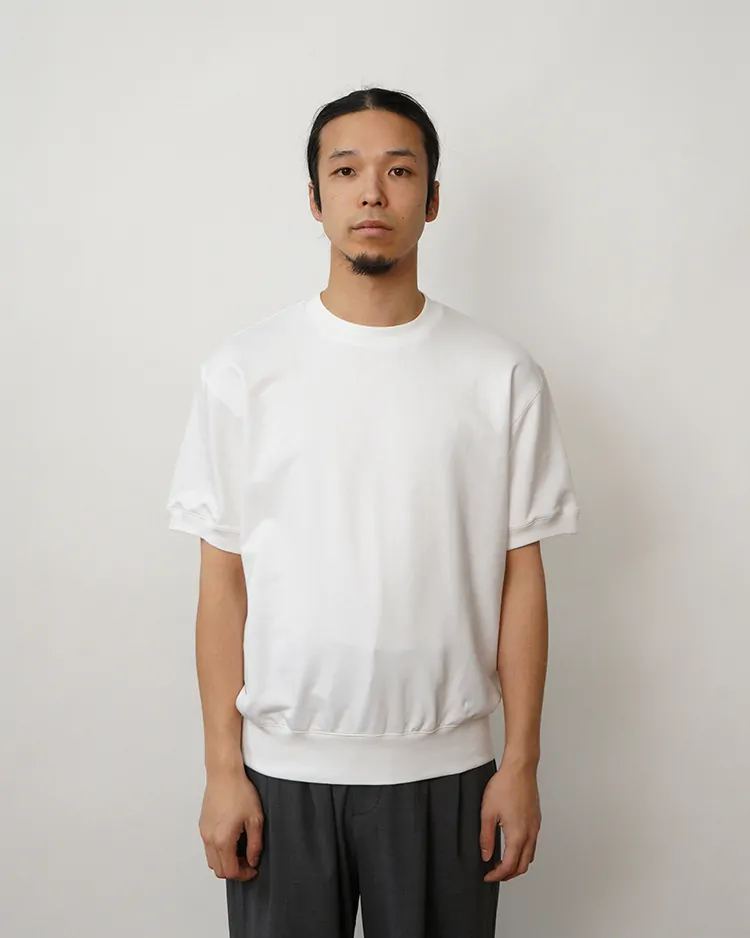 BATONER (MEN) / ULTRA CREAMY INLAY CREW NECK SHORT SLEEVE / WHITE