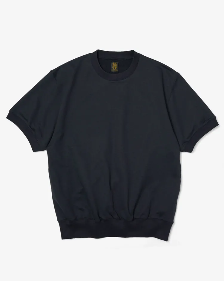 BATONER (MEN) / ULTRA CREAMY INLAY CREW NECK SHORT SLEEVE / NAVY