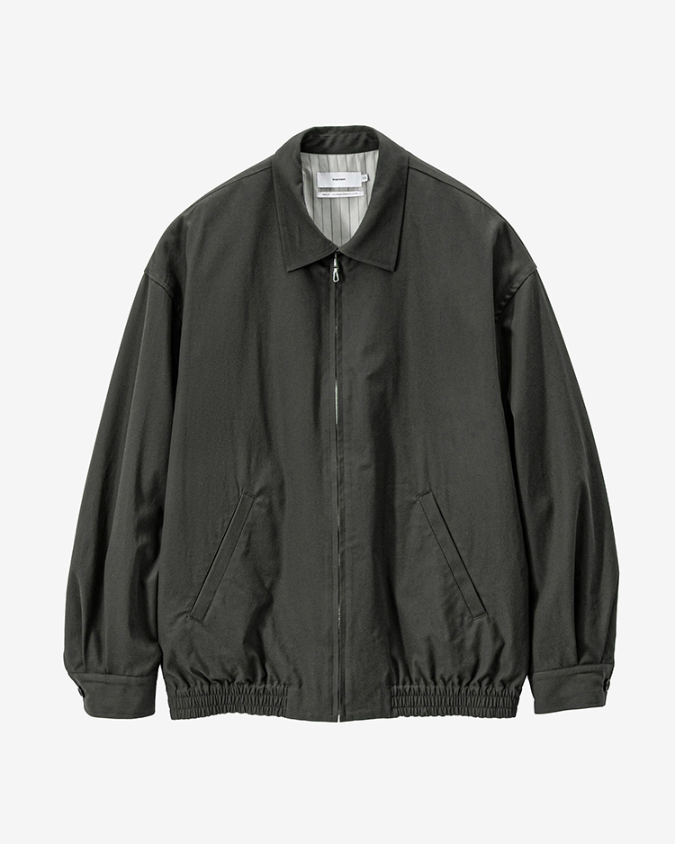 Graphpaper (MEN) / Brushed Cotton Gabardine Swing Top Jacket / CHARCOAL