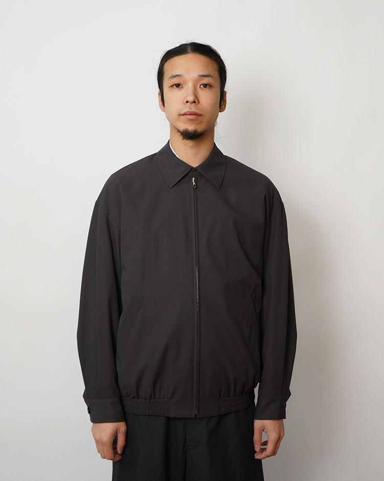 Graphpaper (MEN) / Brushed Cotton Gabardine Swing Top Jacket / CHARCOAL