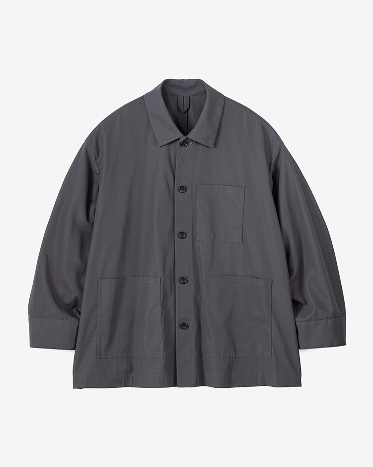 Graphpaper (MEN) / High Twist Gabardine Coverall Jacket / ASPHALT