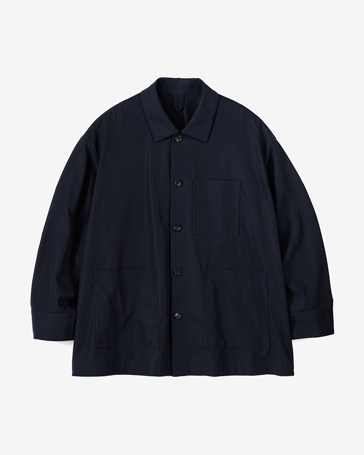 Graphpaper (MEN) / High Twist Gabardine Coverall Jacket / NAVY