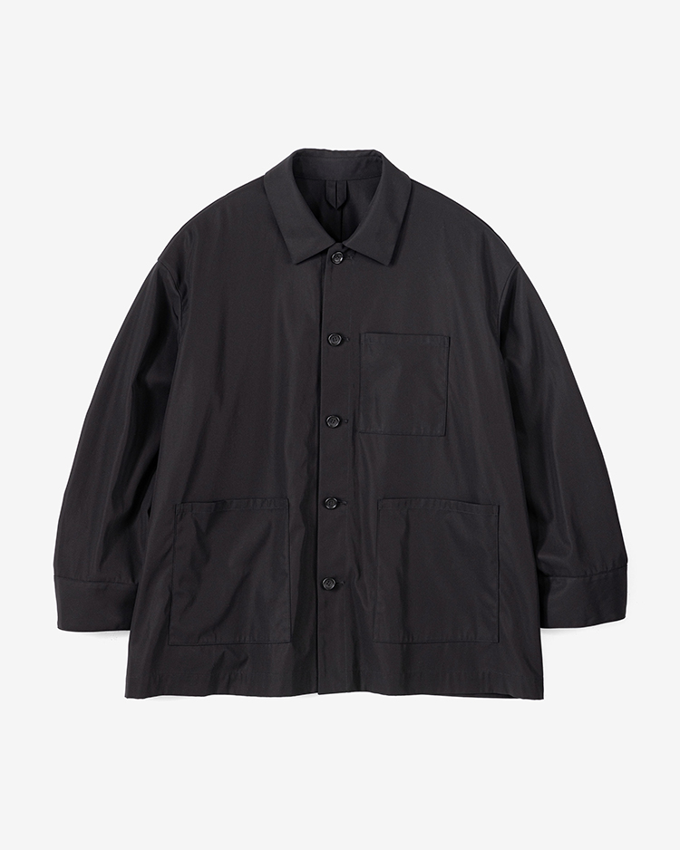 Graphpaper (MEN) / High Twist Gabardine Coverall Jacket / BLACK