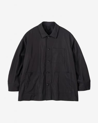  / High Twist Gabardine Coverall Jacket / BLACK