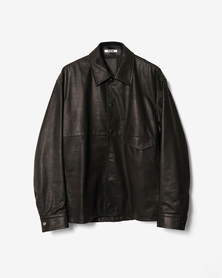NTN / ASCENT LEATHER SHIRT / BLACK