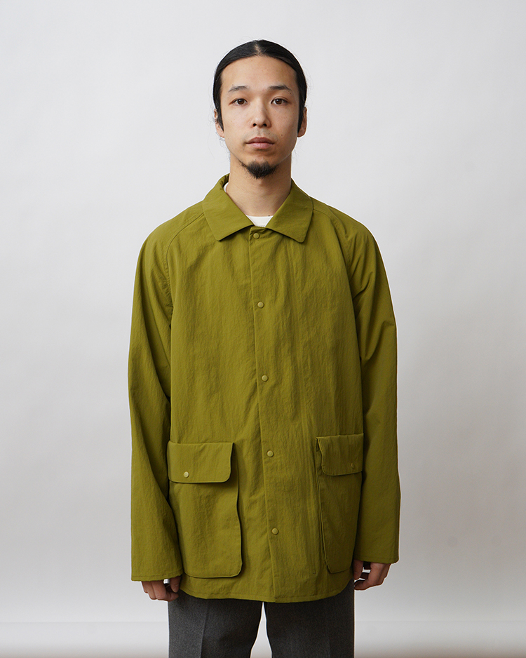 YAECA (MEN) / Short Zip Coat / OLIVE