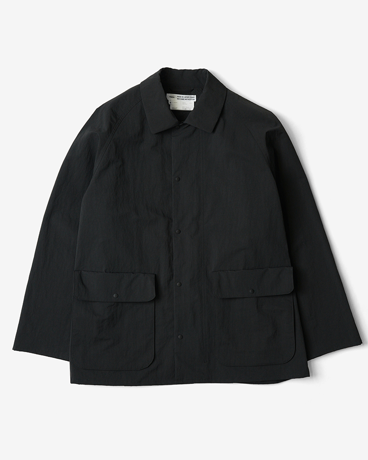 YAECA (MEN) / Short Zip Coat / CHARCOAL