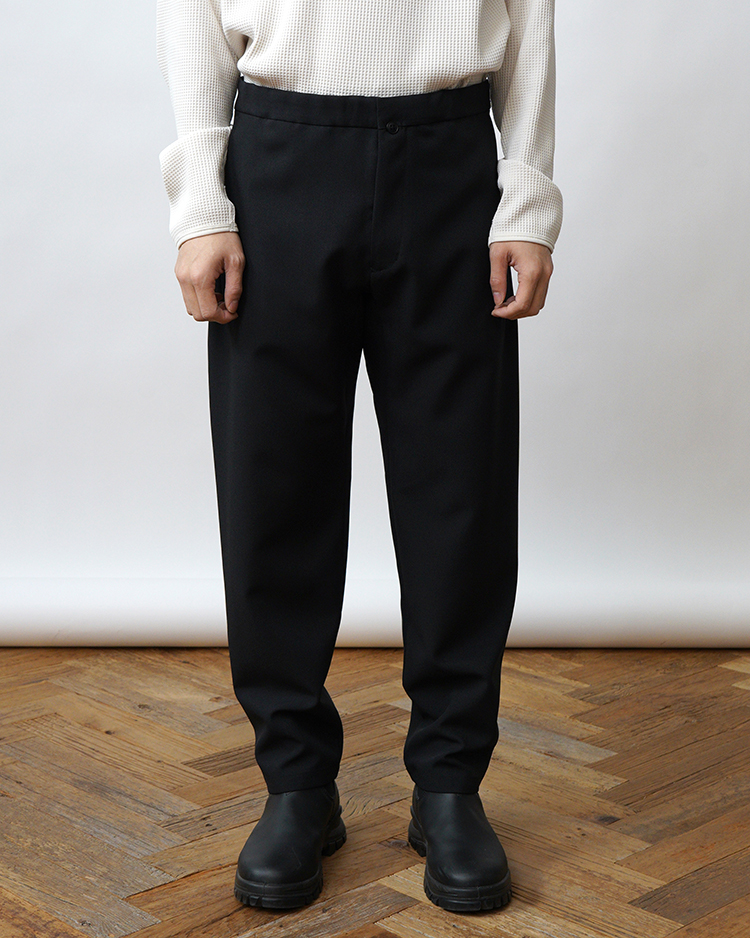 YAECA (MEN) / Summer 2-WAY Standard Trousers / BLACK