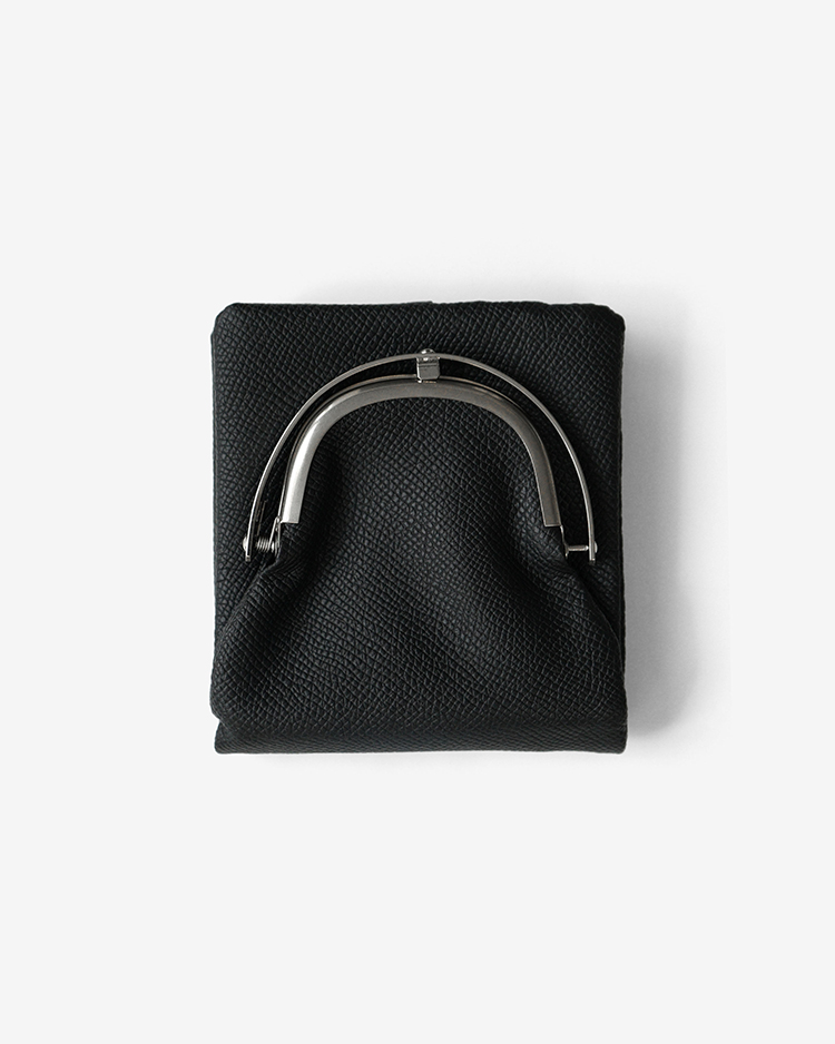 ED ROBERT JUDSON / ODD - FRAME HALF WALLET / BLACK (BOX GRAIN)