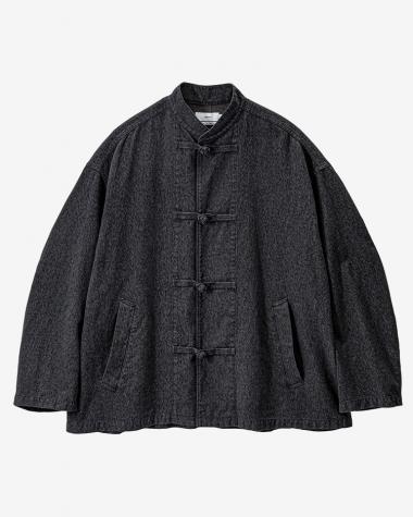 Graphpaper (MEN) / Sulfur Dyed Gabardine Kung-Fu Jacket / GRAY
