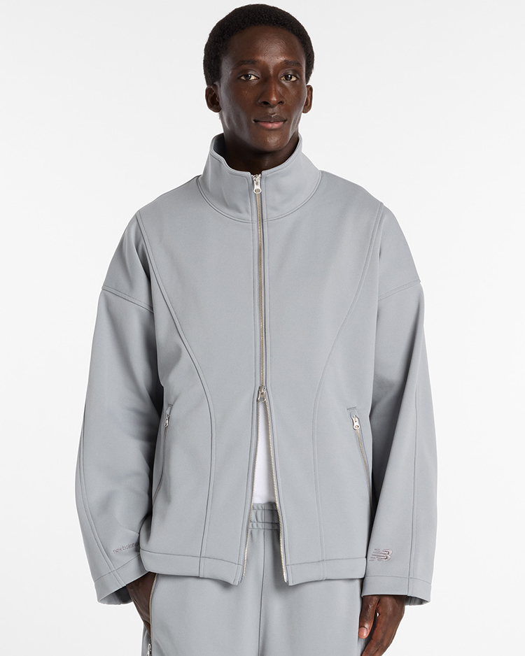 NEW BALANCE / NB GREY Vintage Track Jacket - MJ61P8K3 / YST