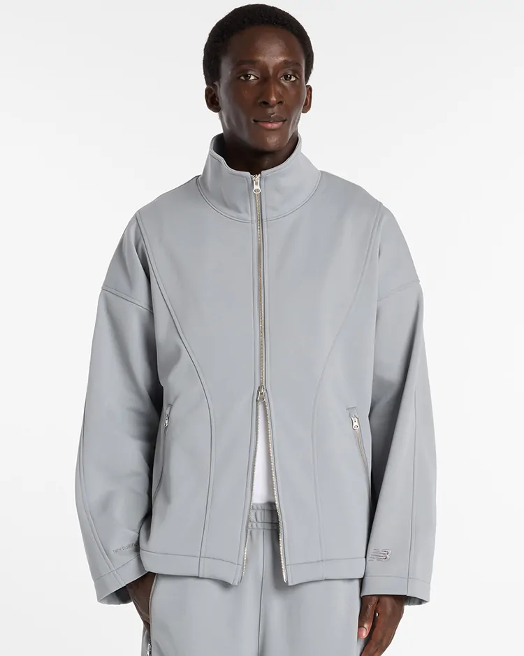 NEW BALANCE / NB GREY Vintage Track Jacket - MJ61P8K3 / YST