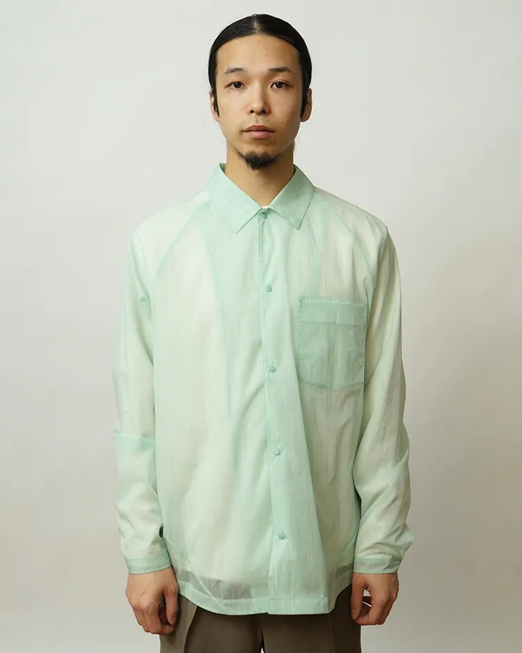 Goldwin / Sheer Nylon Wind Shirt / OPAL GREEN (OP)