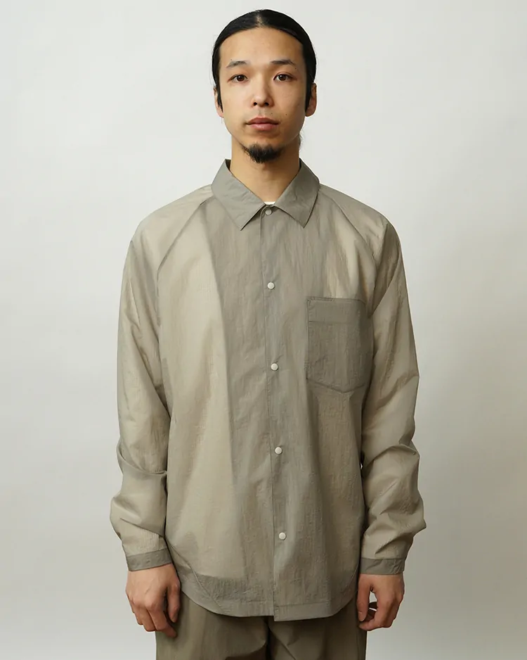 Goldwin / Sheer Nylon Wind Shirt / ARID BEIGE (AR)