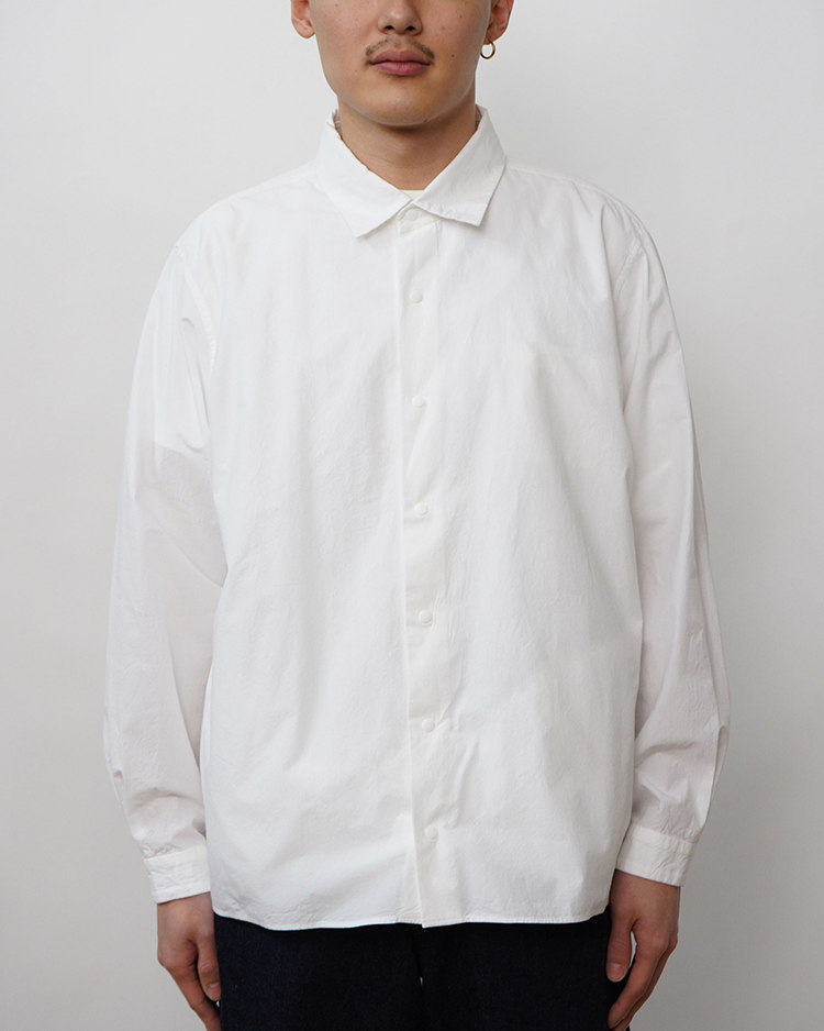 YAECA (MEN) / Comfort Shirt-Relaxed Square / WHITE