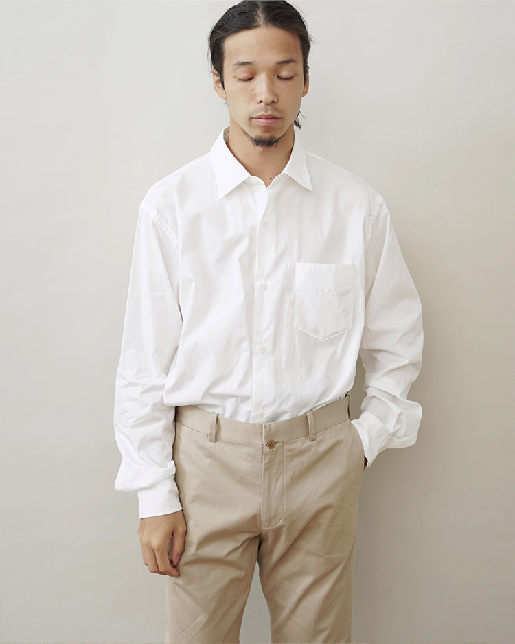 PHIGVEL / REGULAR COLLAR DRESS SHIRT / OFF WHITE