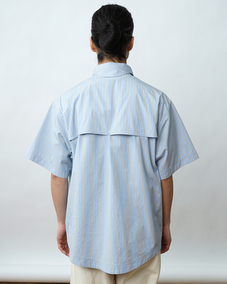 Goldwin 0 / Retroreflective Short Sleeved Shirt /  CHILL SAXE (HX)