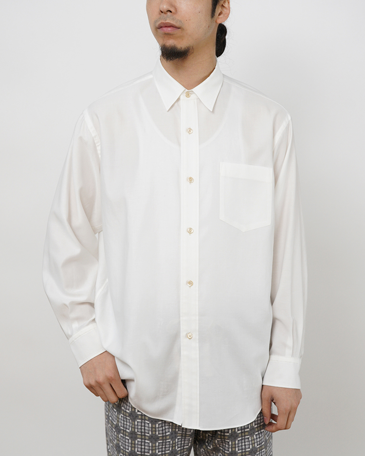 AMOSKEAG / REGULAR COLLAR SHIRT / WHITE