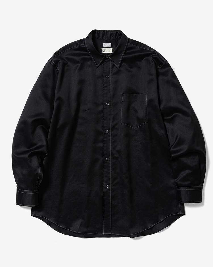 AMOSKEAG / REGULAR COLLAR SHIRT / BLACK
