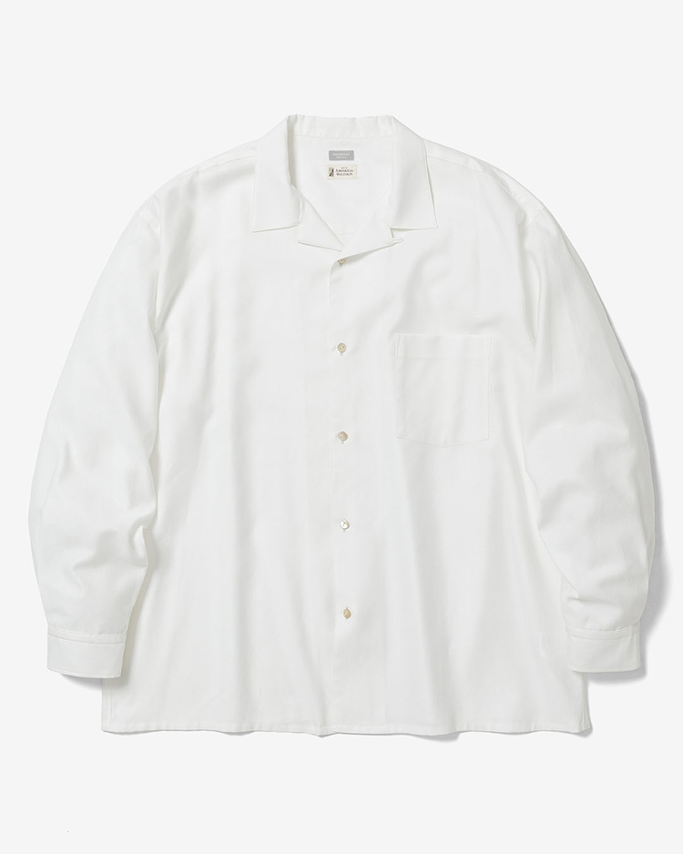 AMOSKEAG / OPEN COLLAR SHIRTS / WHITE