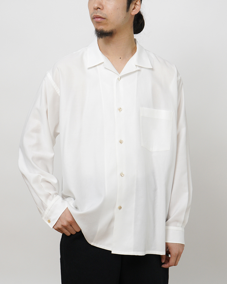 AMOSKEAG / OPEN COLLAR SHIRTS / WHITE