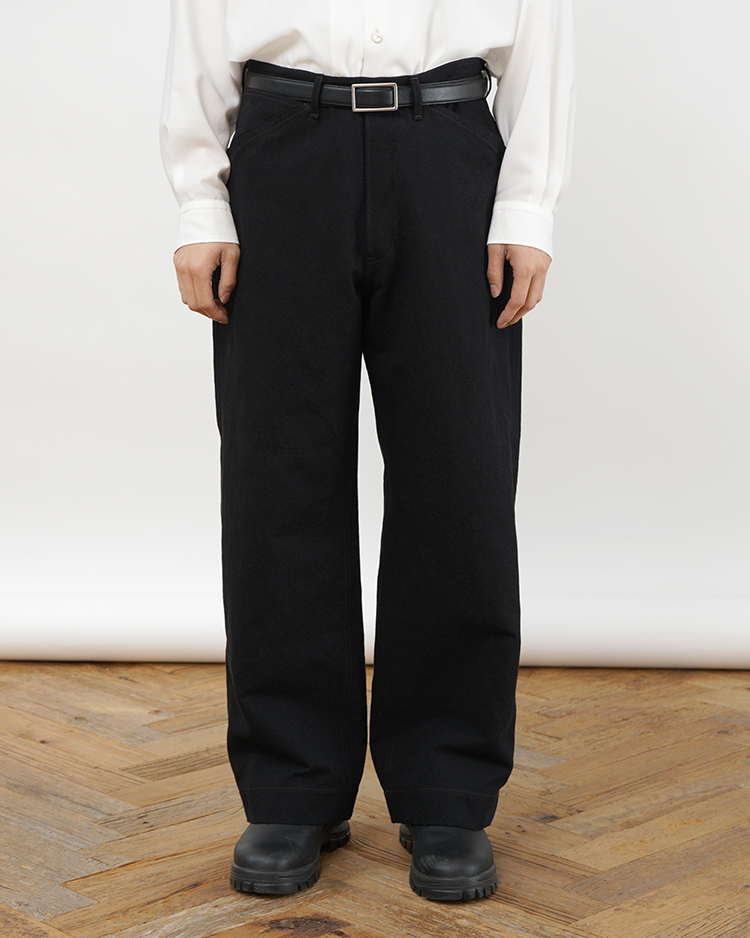 AMOSKEAG / EARLY WORK TROUSERS / BLACK
