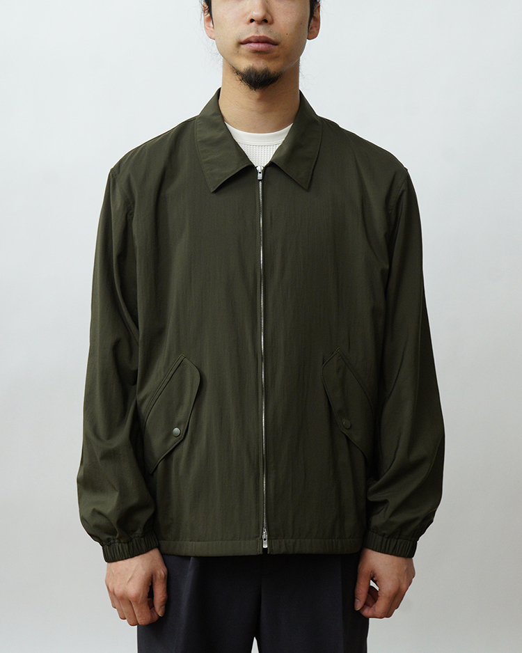 ATON (MEN) / MAT AIRLY NYLON FLIGHT JACKET / KHAKI