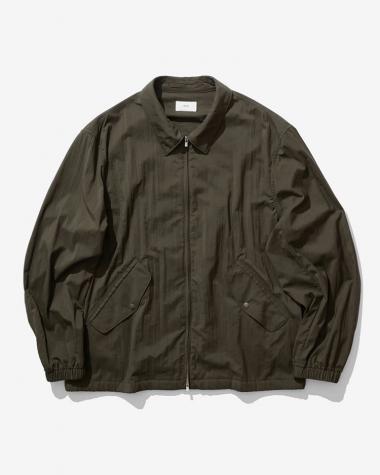 ATON (MEN) / MAT AIRLY NYLON FLIGHT JACKET / KHAKI