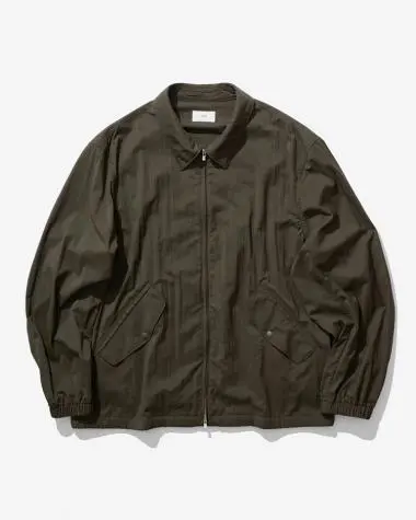 ATON (MEN) / MAT AIRLY NYLON FLIGHT JACKET / KHAKI