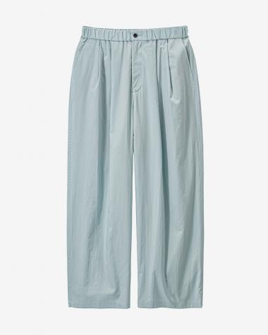  / Silicon poplin Two Tuck Easy Pants / SMOKE BLUE