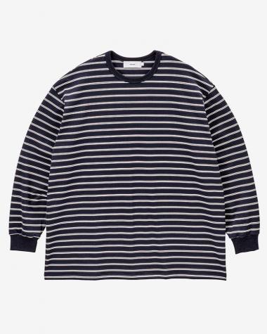  / Tri Spun Border L/S Tee / NVY×WHT