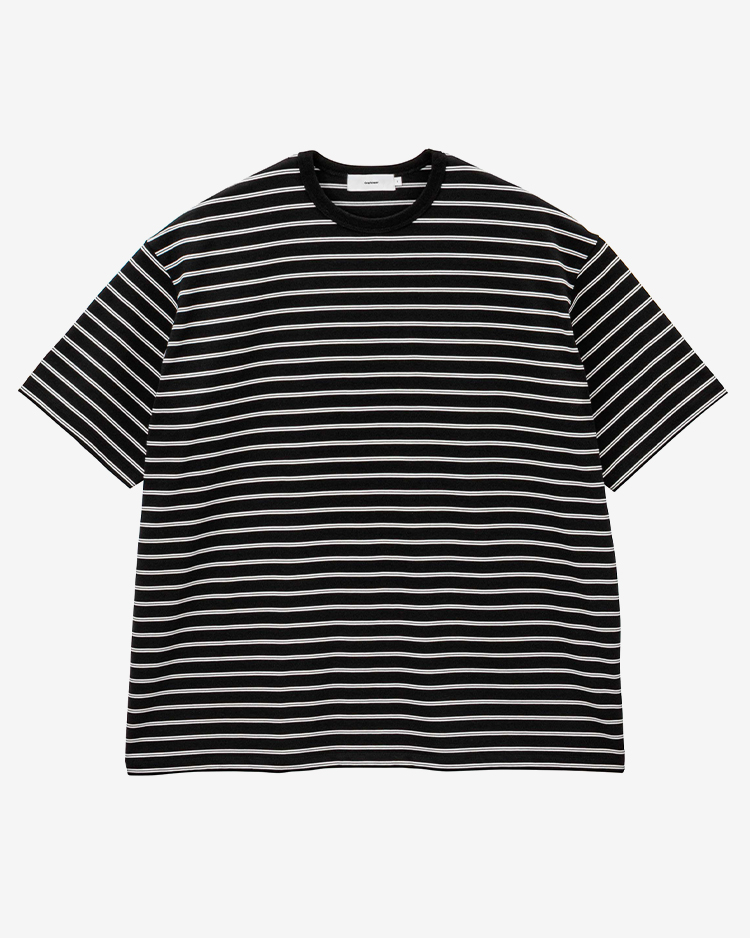 Graphpaper (MEN) / Tri Spun Border S/S Tee / BLACK×WHITE